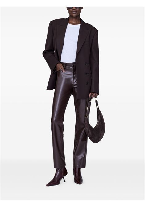 pantaloni bruno donna marrone scuro ANINE BING | A-03-10307BWN43